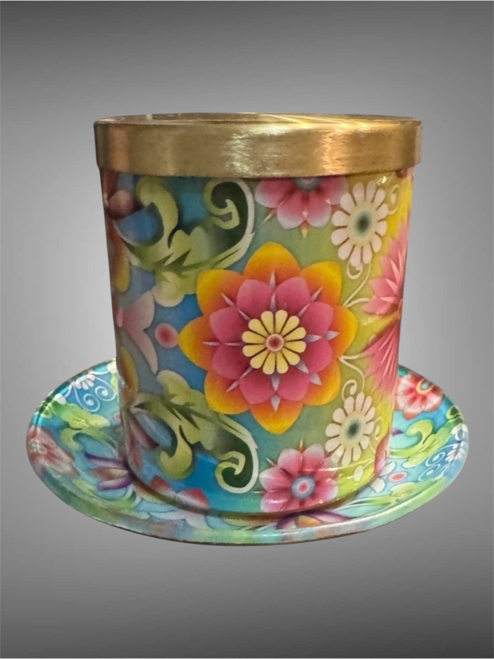 HALLMARK STARFRUIT AND GUAVA JAR CANDLE AND SAUCER SET